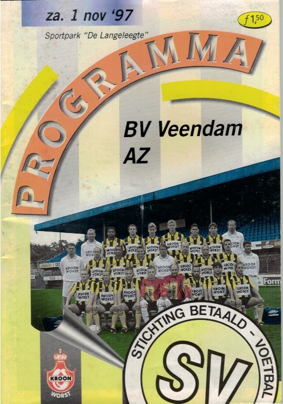 AZ Programma 1-nov-1997 Veendam uit